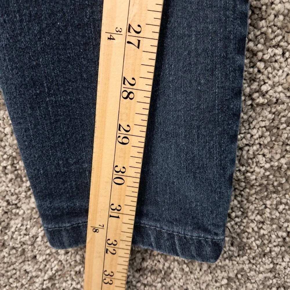 Polo Wear Basic Mens Dark Wash Stretch Denim Jeans Size 46 Indigo Slim Straight